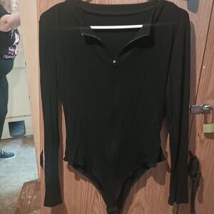 Black Long Sleeve Bodysuit